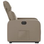 vidaXL Fauteuil inclinable électrique cappuccino similicuir