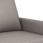 vidaXL Canapé à 2 places Taupe 140 cm Tissu