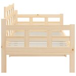 vidaXL Lit de jour Bois massif de pin 90x190 cm