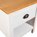 vidaXL Tables de chevet 2 Pièces Hill 46x35x49 5 cm Bois de pin solide