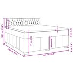 vidaXL Sommier à lattes de lit avec matelas Bleu 180x200 cm Tissu