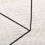 vidaXL Tapis IZA poils courts style scandinave crème Ø 160 cm