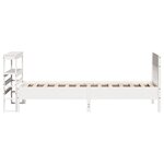 vidaXL Cadre de lit sans matelas blanc 100x200 cm bois de pin massif