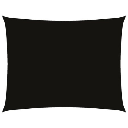 vidaXL Voile de parasol tissu oxford rectangulaire 2x3 5 m noir