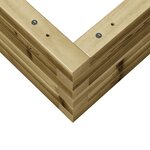 vidaXL Jardinière 60x60x23 cm bois de pin imprégné