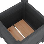 vidaXL Jardinière d'extérieur Gris 31x31x31 cm Bois de pin massif