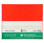 Piqure 27x32 cm 8 Colonnes 80 pages EXACOMPTA
