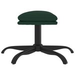 vidaXL Repose-pied Vert foncé 60x60x36 cm Tissu