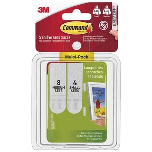 Multipack languettes de fixation pour cadres (8x2 m) et (4x2 s) command