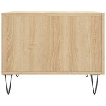 vidaXL Table basse Chêne sonoma 50x50x40 cm Bois d'ingénierie
