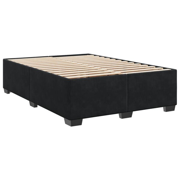 vidaXL Cadre de lit Noir 140x200 cm Velours