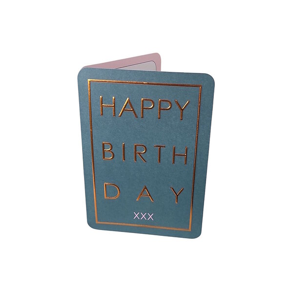 Carte De Voeux - Anniversaire - Happy Birth Day XXX
