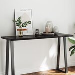 vidaXL Dessus de table bois massif traité bordure assortie