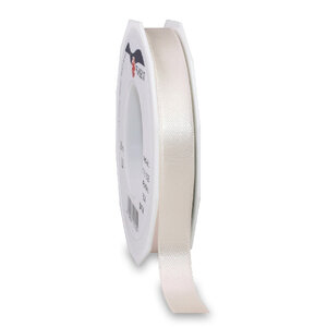 Satin double face 25-m-rouleau 15 mm ivoire