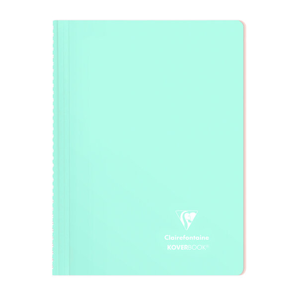 Cahier spirale clairefontaine koverbook blush a4 21 x 29 7 cm - petits carreaux - 160 pages - lot de 5