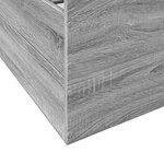 vidaXL Cadre de lit à tiroirs sonoma gris 150x200 cm bois d'ingénierie