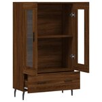 vidaXL Buffet haut chêne marron 69 5x31x115 cm bois d'ingénierie