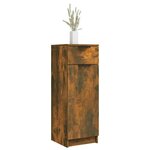 vidaXL Armoire de bain Chêne fumé 32x34x90 cm Bois d'ingénierie