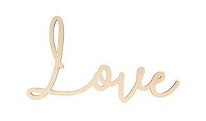 Mot en bois Love 30x16 5x0 5 cm
