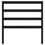 vidaXL Tête de lit Noir 95x4x100 cm Bois massif de pin