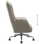vidaXL Chaise de relaxation Gris clair Velours