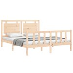 vidaXL Cadre de lit sans matelas 160x200 cm bois massif de pin