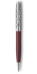 PARKER Sonnet Premium Stylo bille  métal et laque Rouge  Recharge noire pointe moyenne  Coffret cadeau