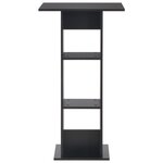 vidaXL Table de bar Noir 60x60x110 cm