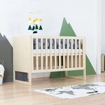 Lit bébé CHRUPPY 60 x 120 cm bois naturel