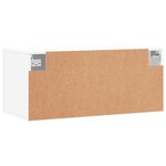 vidaXL Armoire murale blanc 80x36 5x35 cm bois d'ingénierie