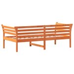 vidaXL Lit de jour sans matelas cire marron 90x190 cm bois pin massif