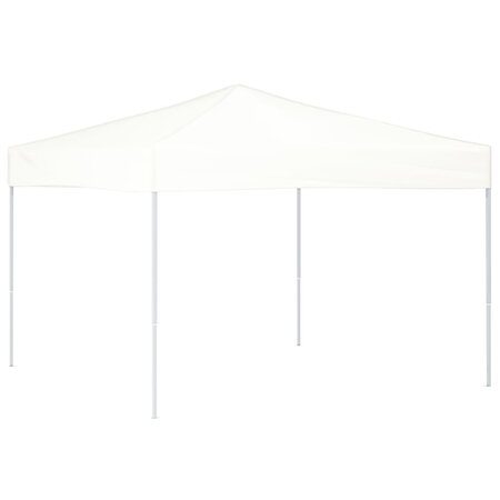 vidaXL Tente de réception pliable Blanc 3x3 m