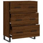 vidaXL Buffet chêne marron 69 5x34x90 cm bois d'ingénierie