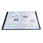 Protège-documents En Polypropylène Souple Opak 160 Vues - A4 - Noir - X 8 - Exacompta