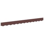 vidaXL Valance de Auvent pour Cadre de 2.5m Marron 2.3x0.2m