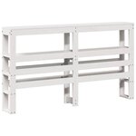 vidaXL Cadre de lit sans matelas blanc 160x200 cm bois de pin massif