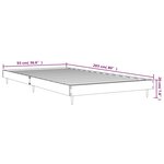 vidaXL Cadre de lit blanc 90x200 cm bois d'ingénierie