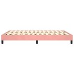 vidaXL Cadre de lit sans matelas rose 140x200 cm velours