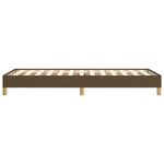 vidaXL Cadre de lit Marron foncé 100x200 cm Tissu