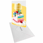 Carte de Vœux Thème Anniversaire Party Time - Plusieurs Styles - Joyeux Anniversaire - Jaune - Draeger