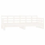 vidaXL Lit coulissant blanc bois de pin massif 2x(90x200) cm