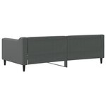 vidaXL Lit de repos gris foncé 90x190 cm tissu