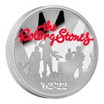 Pièce de monnaie 2 Pounds Royaume-Uni 2022 1 once argent BE – Les Rolling Stones