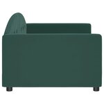 vidaXL Lit de repos vert foncé 90x200 cm velours