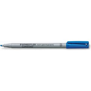 Marqueur non permanent 312b lumocolor bleu staedtler