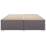 vidaXL Cadre de lit sans matelas gris 200x200 cm similicuir