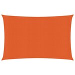 vidaXL Voile d'ombrage 160 g/m² Orange 2x3 5 m PEHD