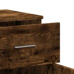vidaXL Buffet chêne fumé 79x38x80 cm bois d'ingénierie