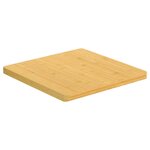 vidaXL Dessus de table 40x40x2 5 cm bambou