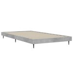 vidaXL Cadre de lit gris béton 90x190 cm bois d'ingénierie